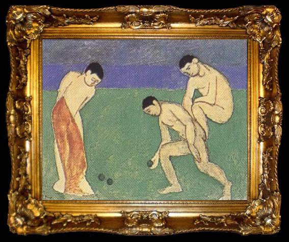 framed  Henri Matisse The Boules Players (mk35), ta009-2